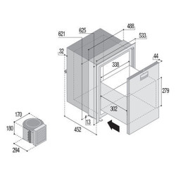 ΨΥΓΕΙΟ DW75 OCX2 RFX 12/24V 75L