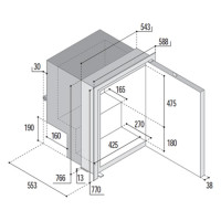 ΨΥΓΕΙΟ 12/24/220V INOX C115IX2 118L