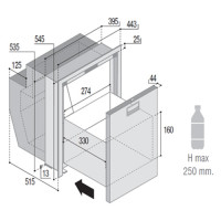 ΨΥΓΕΙΟ ΣΥΡΤΑΡΙ DW51 RFX 12/24/220V 51L